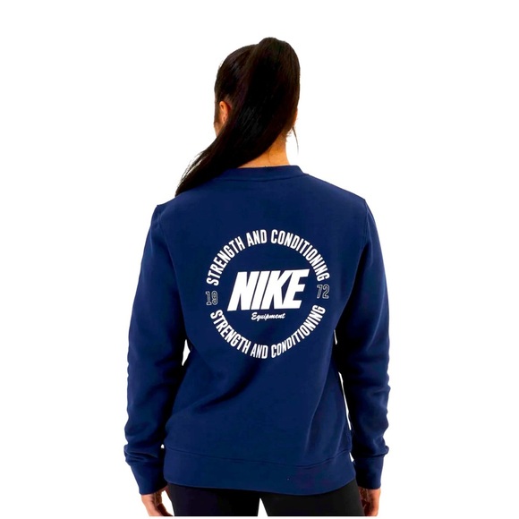 NEW NIKE “Strength & Conditioning” Unisex Club Fleece - Crew Neck Sweatshirt - Picture 1 of 8